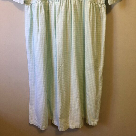 French Quintessence Elgantine Dress in Powder Blue Gingham Cotton - Picture 5 of 16